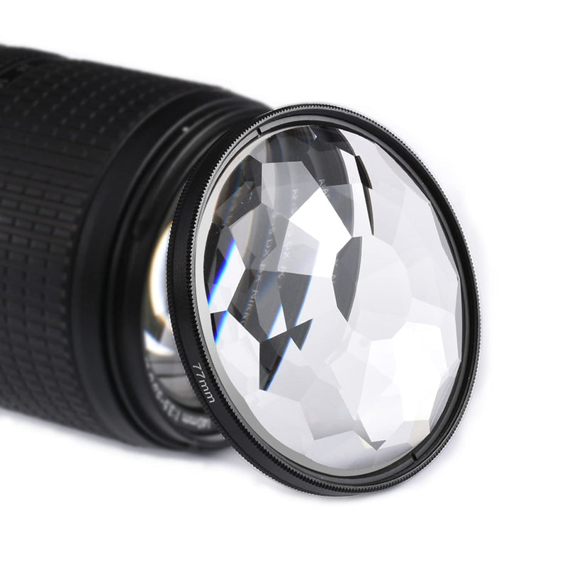 [AUSTRALIA] - SAKUINER Prism Glasses Kaleidoscope Prism 77mm Change The Number of Subjects Photography Prism Filter Accessories 77Kaleidoscope filter 