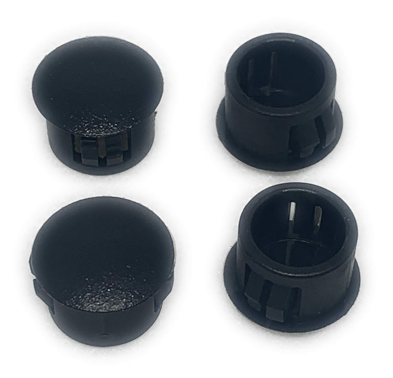 TOP SECRET PDR 1/2" Domed Head 1/2" ID Hole Locking Plugs for Panels - Nylon Plastic 0.5 Inch ID Round 9/16" Head Dia - for Panel Thickness .016" - .125" | Body and Sheet Metal Hole Plug (10) 10