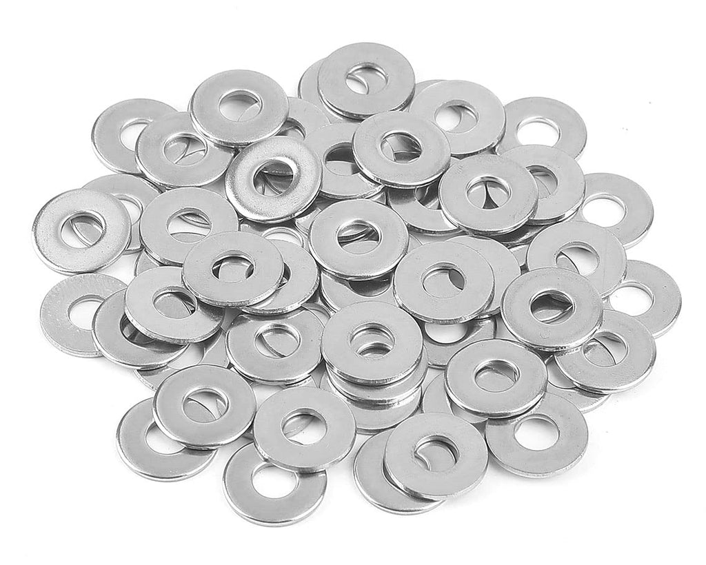 1/4" Stainless Flat Washer, 5/8" Outside Diameter, 304 Stainless Steel Washers Flat(80 pcs)