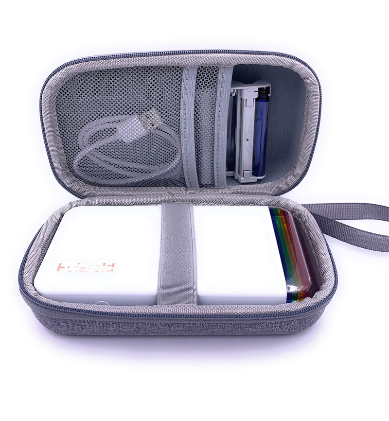 Xcivi Hard Carrying Case Compatible with Polaroid Hi-Print 9046 Bluetooth Connected 2x3 Pocket Photo Printer (Grey) Grey