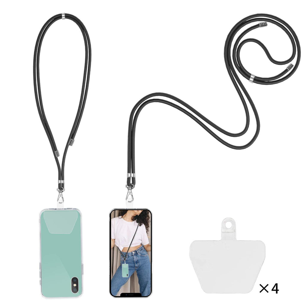 takyu Phone Lanyard, Universal Cell Phone Lanyard with Adjustable Nylon Neck strap, Phone Tether Safety Strap Compatible with Most Smartphones with Full Coverage Case (2 Pack)