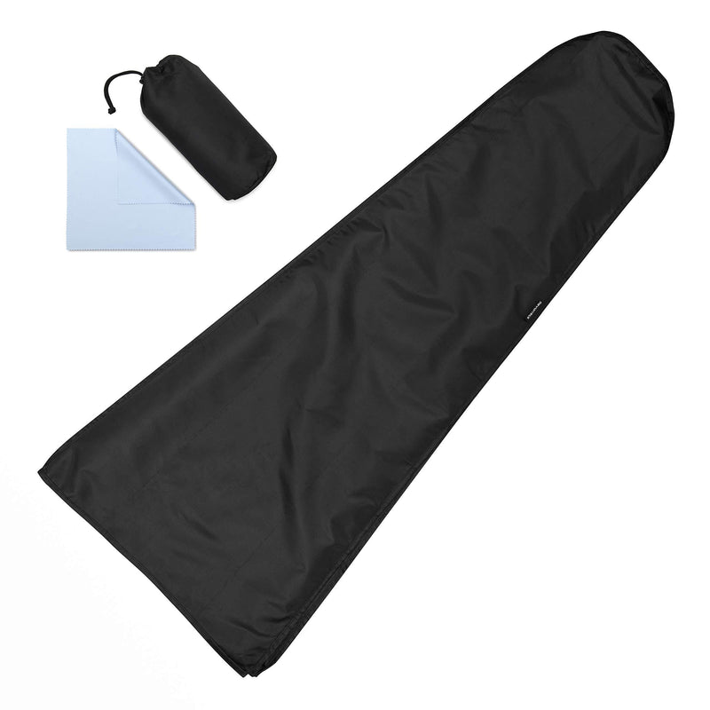 llevantics Guitar Dust Cover 47-inch Black, Fits Acoustic Electric and Bass Guitars - Made from Durable Waterproof 420D Oxford Polyester - Completed with a Polishing Cloth and a Drawstring Storage Bag