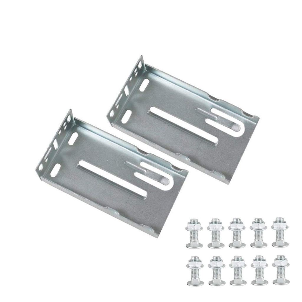 5 Pairs of Rear Mounting Brackets for Drawer Slides (Width 1.77 inch/45 mm) Includes Fastening Screws 5Pair Rear Brackets