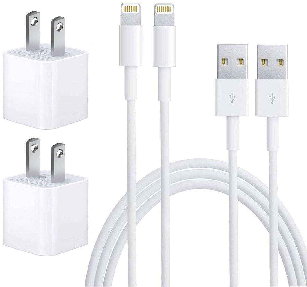 iPhone Charger, Lightning to USB Cable Fast Charging Data Sync Transfer Cable 2Pack [Apple MFi Certified] with USB Wall Charger Travel Plug Compatible with iPhone 12/11/11 Pro/Xs/XR/X/8/8Plus More