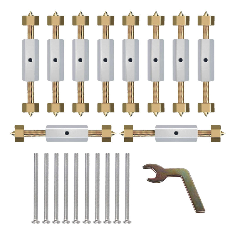 Eagles Cassette Repair Device/Electrical Box Repair,86 Type Universal 10 Screws Tools Sturdy Switch and Socket Adjustable+1 Wrench(Reinforcement Silver)