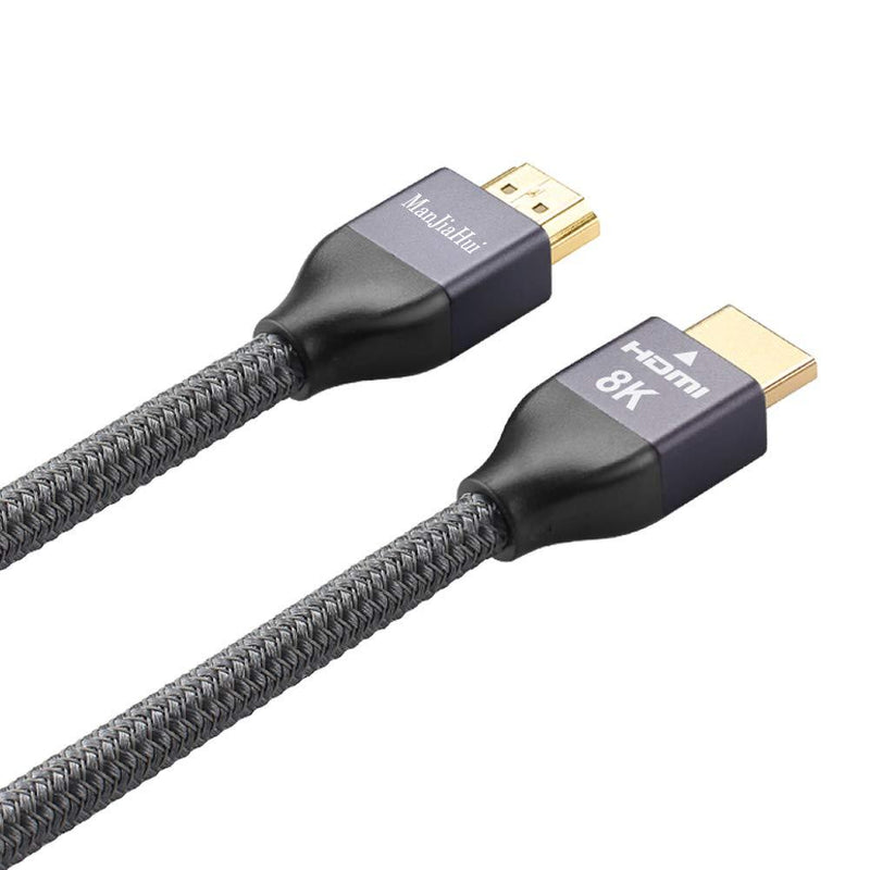 8K HDMI 2.1 Cable 6.6FT, 48Gbps Ultra High Speed HDMI Cord, 4K120 8K60 HDR eARC Compatible with Apple TV,Roku,Samsung QLED,Sony LG,Nintendo Switch,Playstation,PS5,PS4,Xbox One Series X (1, 6.6FT/2M) 1