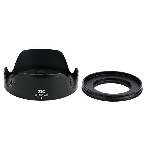 Petal Style Screw in Lens Hood Shade for Sony FE 28-60mm f/4-5.6 Lens and Sony E PZ 16-50mm f/3.5-5.6 OSS Lens on Sony A7C A6400 A6300 A6100 A6000 Includes a 40.5mm Aluminum Adapter Ring