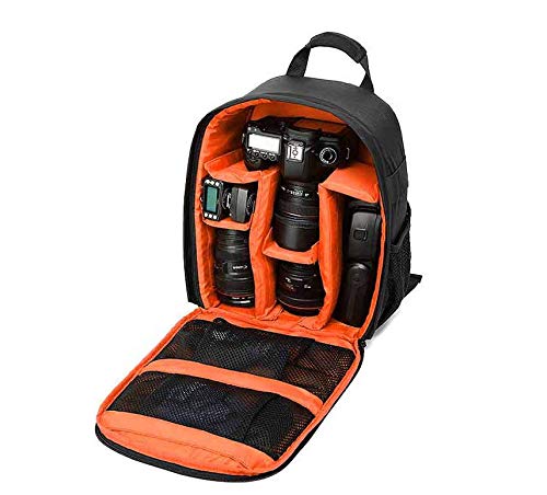 [AUSTRALIA] - WINVIN Waterproof SLR/DSLR Camera Backpack Shoulder Bag Travel Case for Canon Nikon Sony Digital Lens (Orange) Orange 