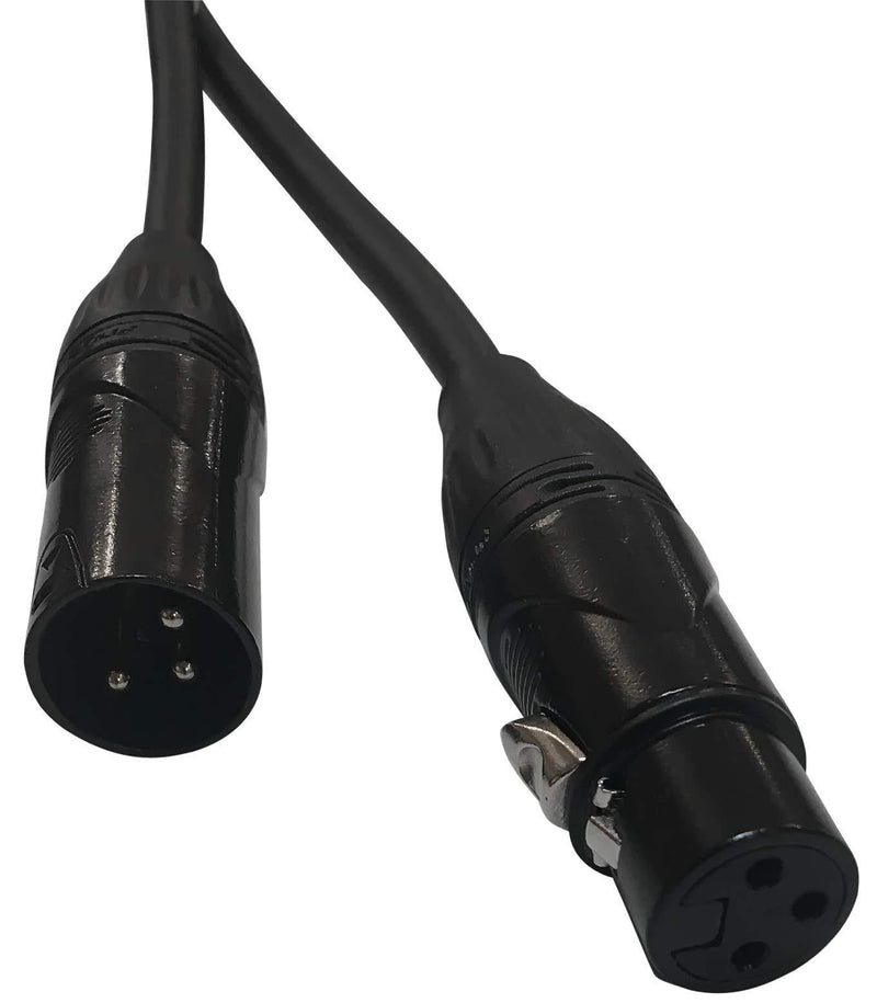 BRENDAZ XLR Male to XLR Female Cable, High Performance Pro 3-pin XLR Cable Compatible with Behringer XM8500, XM1800S, BA 85A Microphones or Eurolive, Europort PA Speaker System. (10-Feet) 10-Feet
