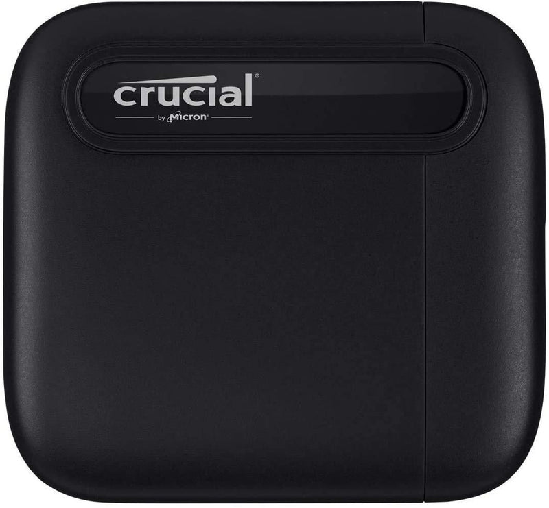 Crucial X6 500GB Portable SSD – Up to 540MB/s – USB 3.2 – External Solid State Drive, USB-C - CT500X6SSD9 X6 USB-C Portable SSD