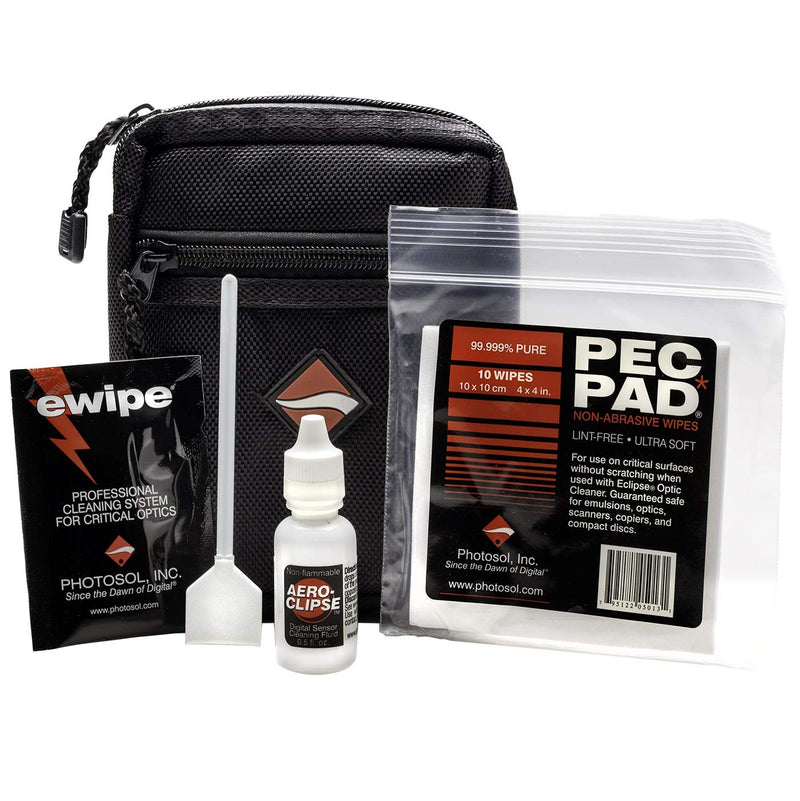 Photographic Solutions Digital Survival Kit - Type 1 (20mm) Sensor Swabs with Aeroclipse Non-Flamable Solution Type-1 (20mm) Aeroeclipse