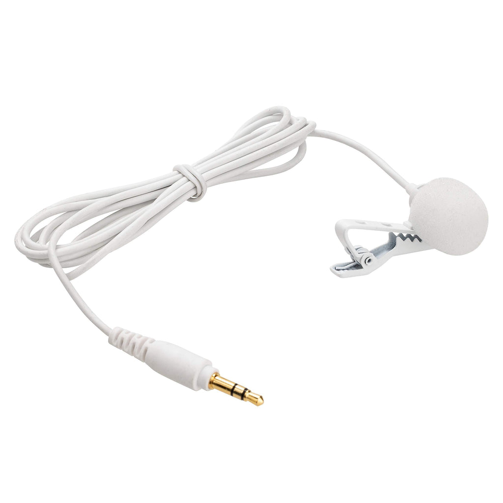 Saramonic White 3.5mm Lavalier with 4.1’ (1.25m) Cable for Wireless Systems, Portable Recorders, Cameras, Blink 500, Blink 500 Pro and More (SR-M1W)