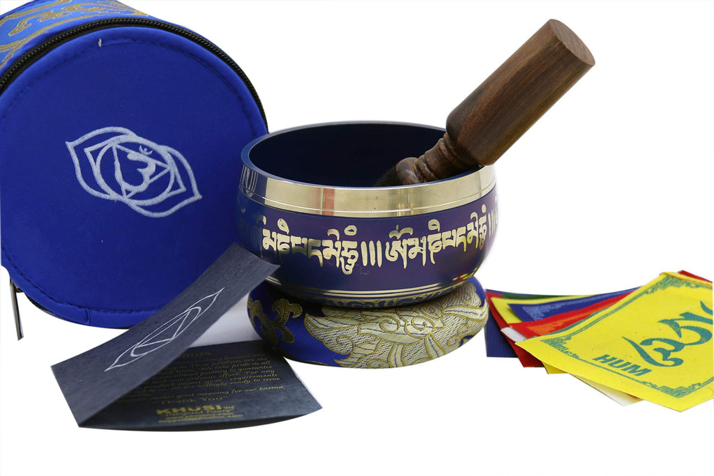 Seven Chakra Tibetan singing bowls set, choose your favorite chakra bowl, improve your chakra meditation practice (The 3rd Eye Chakra) The 3rd Eye Chakra