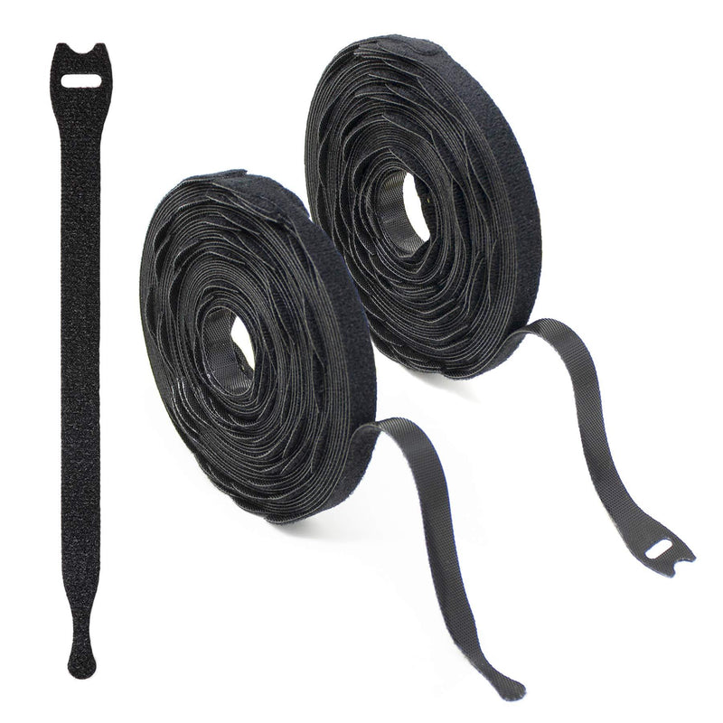 Wrap-It Storage Self-Gripping Cable Ties, 8-inch, 100-Pack (Black) - Cord Ties, Cord Wraps, Cable Straps, Wire Ties, Wire Organizer for Cord Management and Wire Management 8" (100-Pack) Black