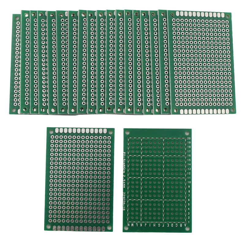 Single Sided Universal PCB Prototype Soldering Circuit Board - 4x6cm (20 Pack) 20pcs 4x6