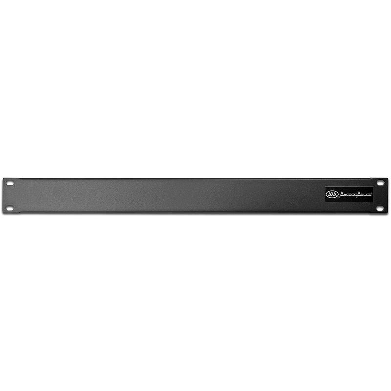 AxcessAbles RKBLANK1U 1U Blank Rack Mount Panel Spacer Plate for 19 Inch Server Racking Cabinet or Studio Rack-Mount Case. 1.75" Height x 19" Long.
