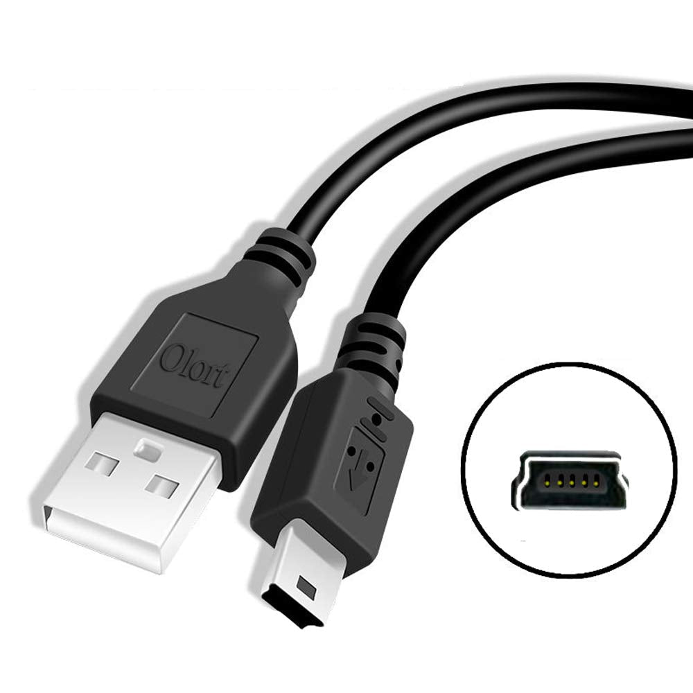 10FT Long Canon Camera USB Charger Cable Mini USB Data Transfer Cable for Canon Rebel T3i/PowerShot/EOS/DSLR Camera Cords, PS3/Slim/PS Move Controller Charger Cord