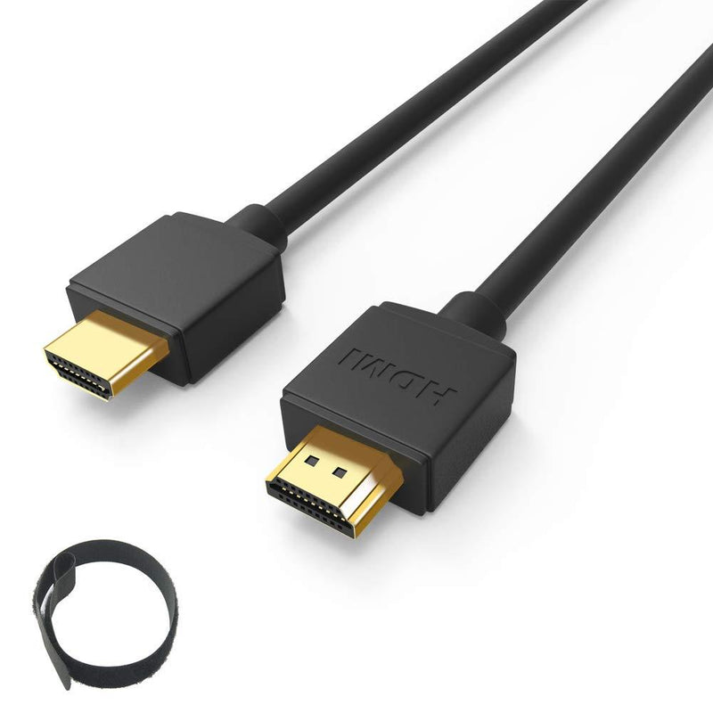 Thin HDMI Cable 10ft Compatible for PS3, PS4, PS4 Pro, Xbox One, Xbox 360, Roku to HDTV, Monitor, FOINNEX Slim HDMI 1.4 Cord 4K, High Speed Support Ultra HD,1080P, 3D,Ethernet,ARC,HDR