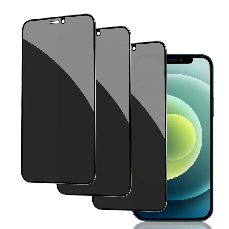 [3 pack] privacy screen protector tempered glass for iphone12 Pro MAX , Compatible with iPhone 12 pro MAX (6.7") Privacy Screen Protector, 28° Anti-spy Tempered Glass Screen Protector [Double Strong],[Anti Spy ],[Bubble Free],[Full coverage].