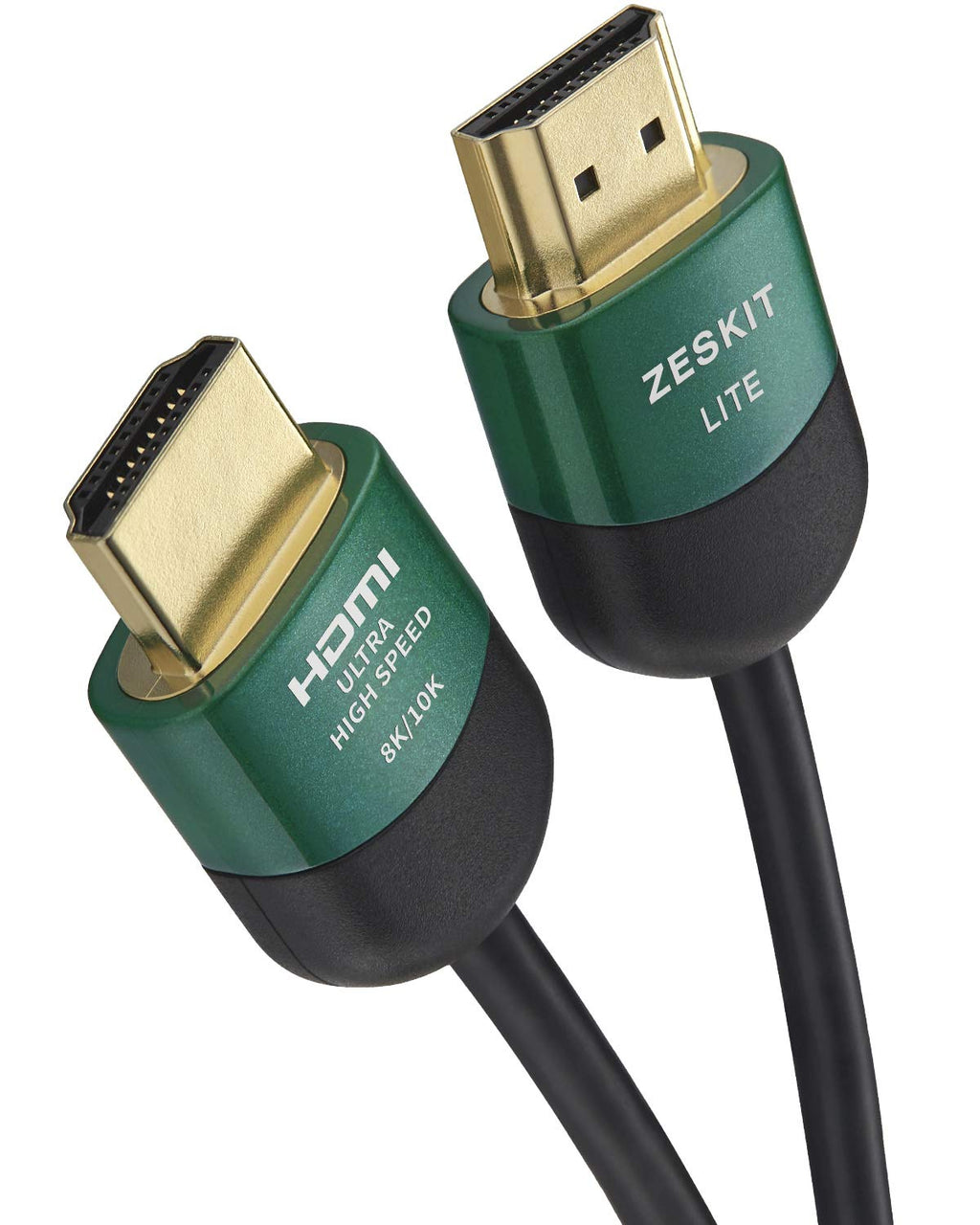 Zeskit Lite 48Gbps Slim Certified Ultra High Speed HDMI Cable 1.5ft, 4K120 8K60 144Hz eARC HDR HDCP 2.2 2.3 Compatible with Dolby Vision Apple TV 4K Roku Sony LG Samsung Xbox Series X RTX 3080 PS4 PS5 0.5m/1.5ft