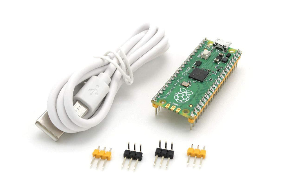 Coolwell Raspberry Pi Pico Board with Pre-soldered Header Flexible Microcontroller Board Based The Raspberry Pi RP2040 Chip Featured Dual-core ARM Cortex M0+ Raspberry-Pi-Pico with Header