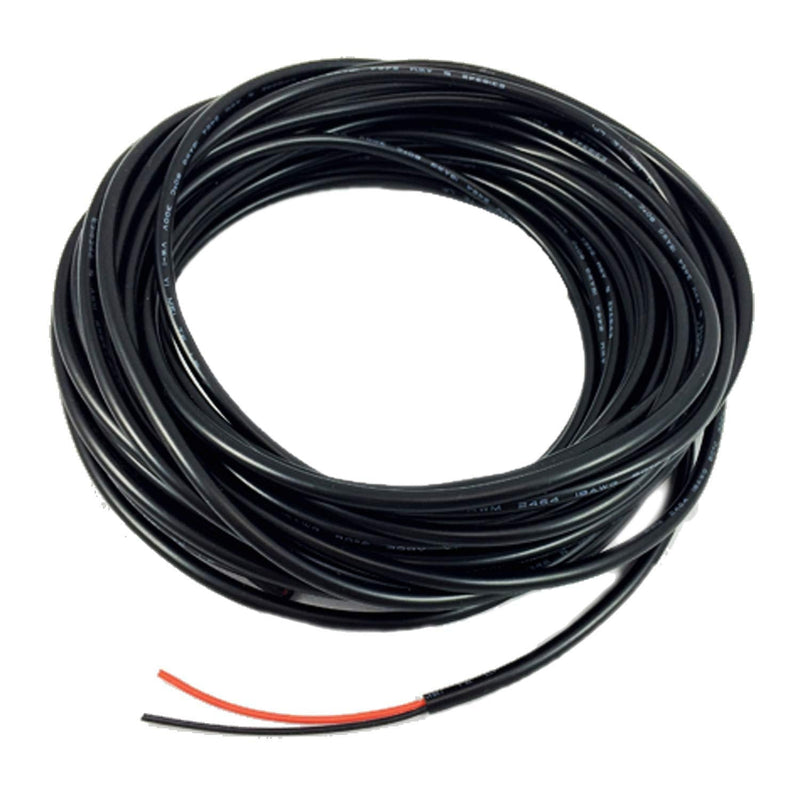 50 Feet Power Cable LED Low Voltage Lighting Ul2464 18 awg 2 wire Red Black 12 – 24 Volt Dc