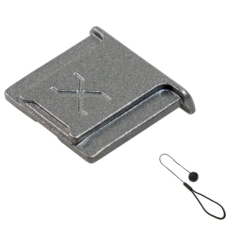 1 pcs Camera Hot Shoe Cover Hot Shoe Protecotr Aluminum Alloy Material Grey with Grey X Fit for Fujifilm GFX Fuji X Camera 1 Piece Grey+Grey X