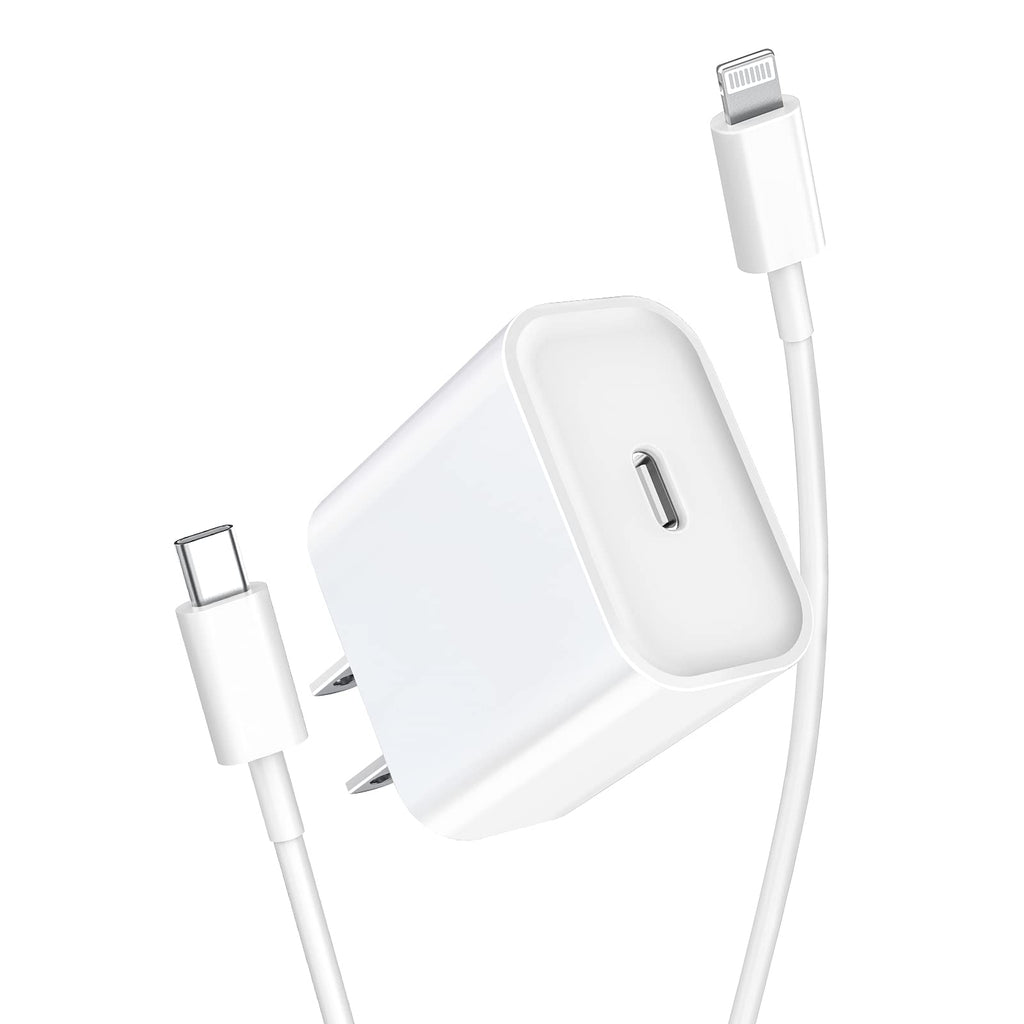 [Apple MFi Certified] iPhone Fast Charger, DESOFICON 20W PD Power Type C Rapid Wall Charger Travel Plug with 6FT USB-C to Lightning Quick Charging Sync Cord for iPhone 13/12/11/XS/XR/X/8/iPad/AirPods