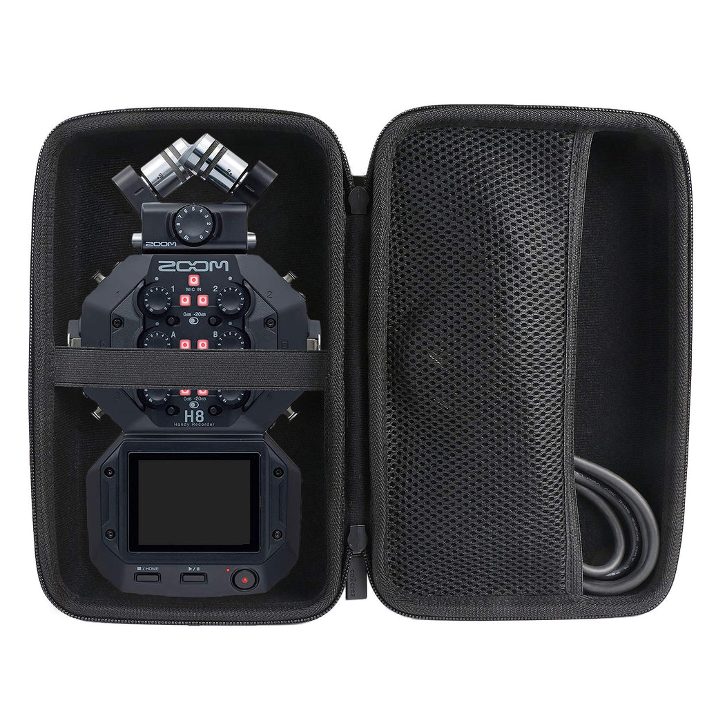 co2CREA Hard Carrying Case Replacement for Zoom H8 12-Track Portable Recorder Stereo Microphones