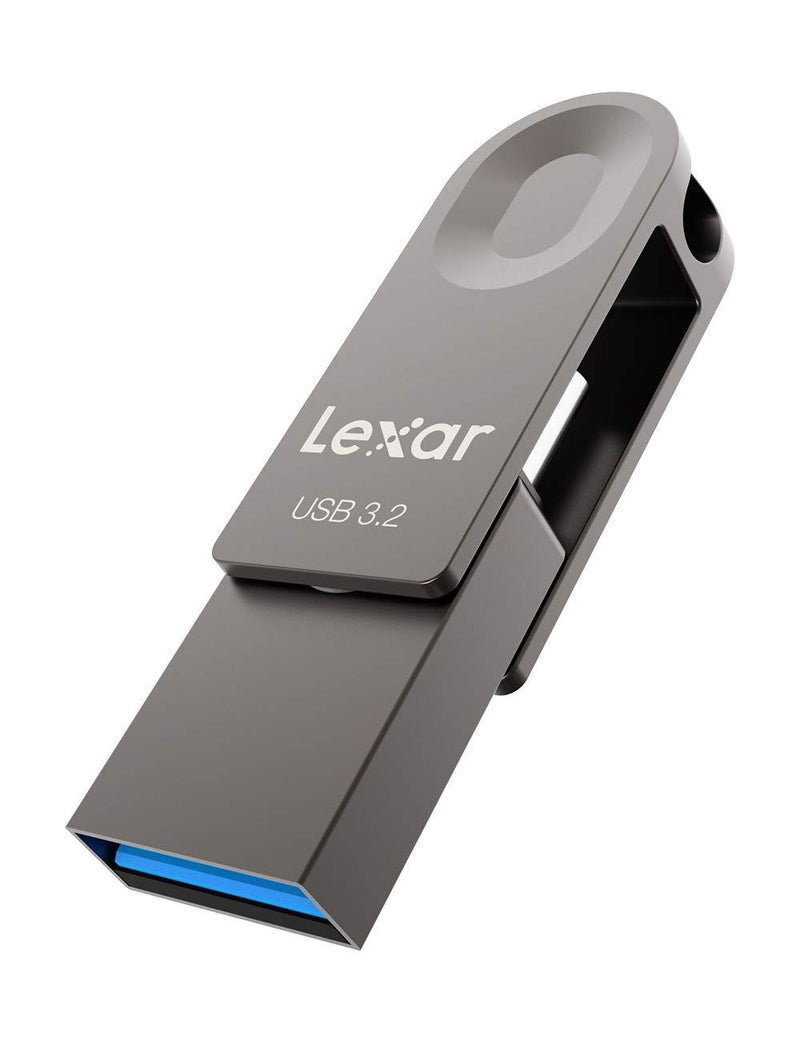 Lexar 64GB USB 3.2 Gen 1 Flash Drive, USB-A & USB C USB Stick up to 100MB/s Read, Type-C Thumb Drive Swivel Design, Jump Drive for USB3.0/USB2.0, Memory Stick for Android Device/Phone/Tablet/Laptop/PC