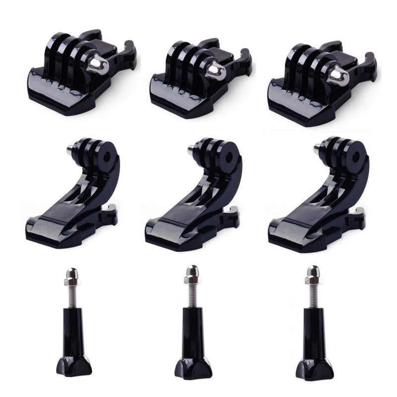 J Hook Buckle Mount Kit for Gopro,Vertical Surface J Hook,Buckle Clip Quick Release Mount,Long Thumb Screw,Anti Rust Buckle Mount for Gopro Hero 9 8 7 6 5 4 3 3+