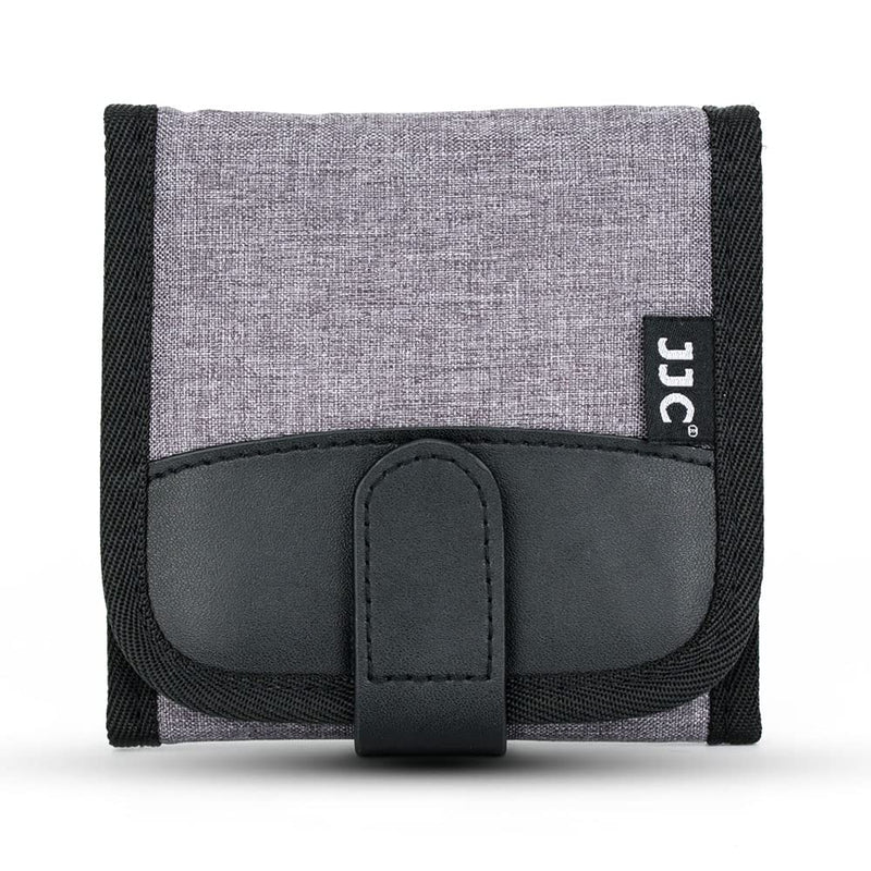 Camera Lens Filter Pouch 3 Pockets for Circular Filters Up to 82mm(37mm, 40.5mm, 49mm, 52mm, 55mm,58mm,62mm,67mm,72mm,77mm),UV ND CPL Filter Storage Holder with Fasten Loop Design