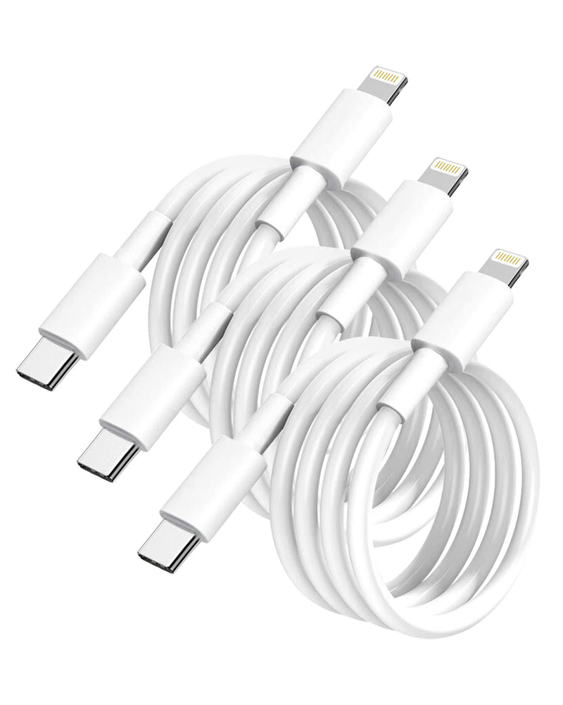 iPhone Fast Charger Cable，3 Pack USB C to Lightning Cable 6FT Apple MFi Certified 20W Fasting Charging iPhone Cable for iPhone 12/11/XS/XR/X 8/iPad/AirPods Pro，Supports Power Delivery & All iOS System
