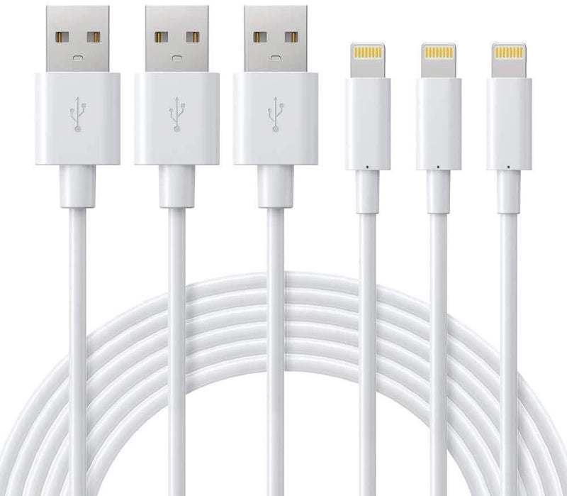 iPhone Charger Cable MFi Certified - Novtech 3Pack 3FT Lightning Cable Durable USB iPhone Charging Cord for iPhone 12 11 Pro XR Xs Max X SE 8 8Plus 7 7Plus 6S Plus 6 5S 5C 5 iPad iPod AirPods and More