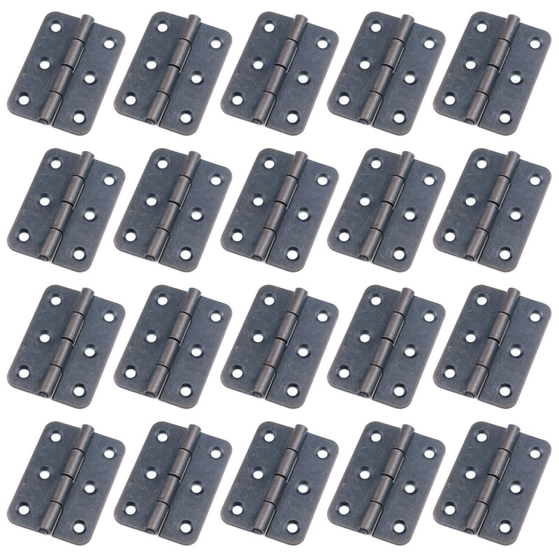 T Tulead Door Hinges Iron Folding Hinges Oil Rubbed Bronze Hinges 2"x1.42" Cabinet Closet Hinges Pack of 20 with Screws Oil-Rubbed Bronze