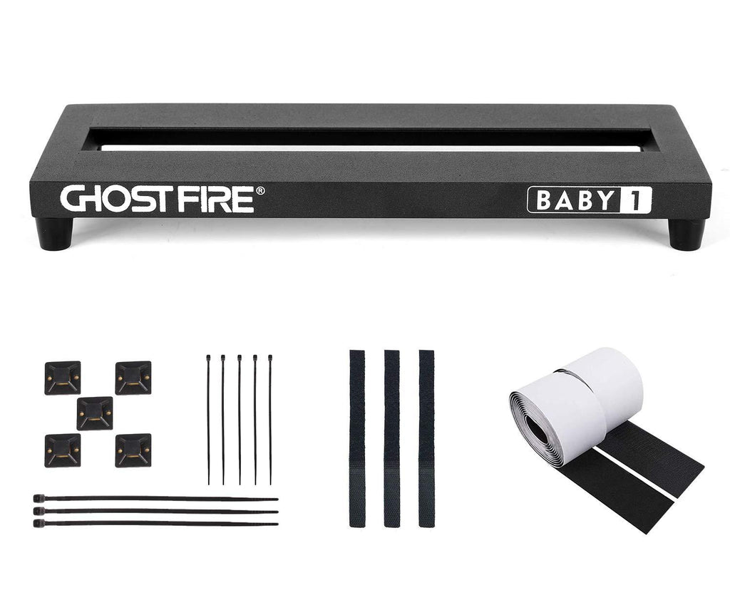 Ghost Fire Guitar Pedal Board Aluminum Alloy Effect Pedalboard,V series (V-BABY1-PB(13.7''x5.5'')) V-BABY1-PB(13.7''x5.5'')