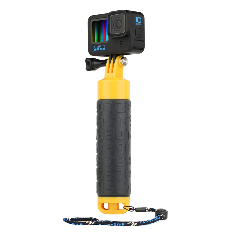 Waterproof Floating Hand Grip Monopod for GoPro Hero 1 2 3 3+ 4 5 6 7 8 9 Session 2018 Action Camera, and and AKASO EK5000 EK7000/SJCAM SJ4000 SJ5000 Waterproof Floaty Hand Grip
