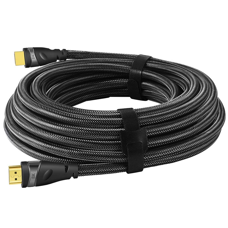 ConnBull 8K HDMI 2.1 Cable 7m 23ft Nylon Braided Supports 4K@120Hz, 8K@60Hz, 48Gbps Compatible with PS5 PS4 Xbox etc(OD:8.5mm) 23 Feet