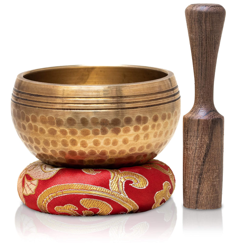 Tibetan Singing Bowls Set~ Meditation Sound Bowl hand Hammered in Nepal For Yoga, Meditation, Mindfulness, Healing & Chakra balancing~ (3 inch) 3 inch
