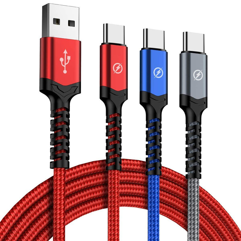 Ecola USB to Type C Cable Charger USB C Fast Charger Charge Cord Compatible Samsung Galaxy S9 S8 Note 9 Note 8 Plus and More Fast Charger Cord