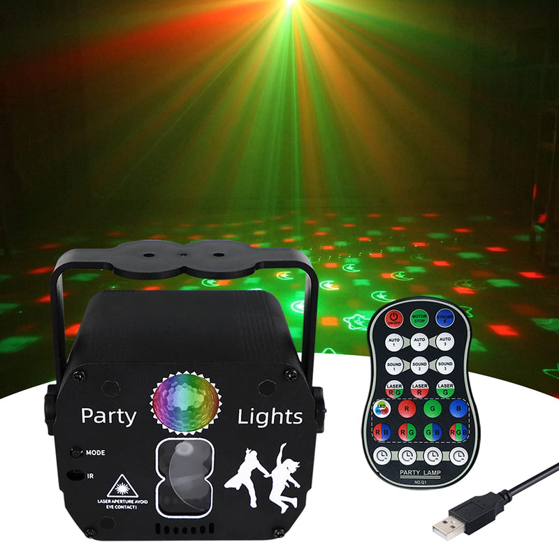 YSH Party Lights dj disco Lights Stage Strobe Light with Sound Activated and Remote Control Timing led party lights for Birthday Karaoke Bar Christmas Halloween Decoration live broadcast artifact