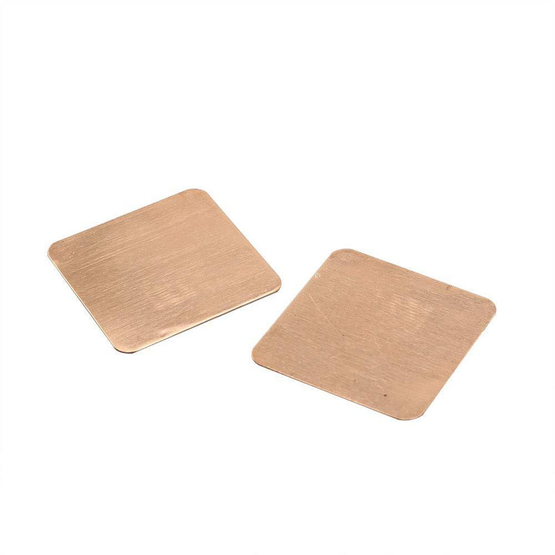 PZRT 6pcs 15mm15mm 0.1mm Thickness Heatsink Thermal Conduct Copper Shim Thermal Pads DIY Heat Sink Sheet for Laptop IC Chipset GPU CPU Cooling