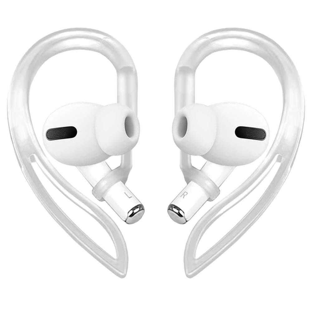 Ear Hooks Compatible with AirPods Pro [Multi-Dimensional Adjustable] Accessories Compatible with Apple AirPods (Transparent)