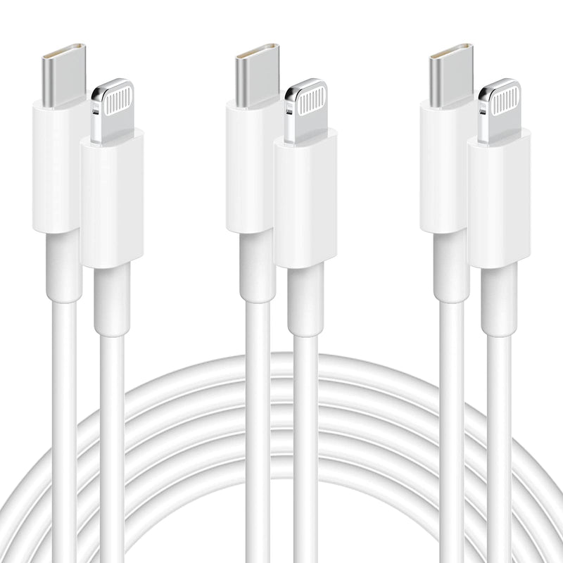 [Apple MFi Certified] iPhone Fast Charger 3Pack (6ft), iGENJUN USB C to Lightning Cable Power Delivery for iPhone 12/12 Mini/12 Pro/12 Pro Max/11/11 Pro/11 Pro Max/Xs Max/XR/X/AirPods Pro and More