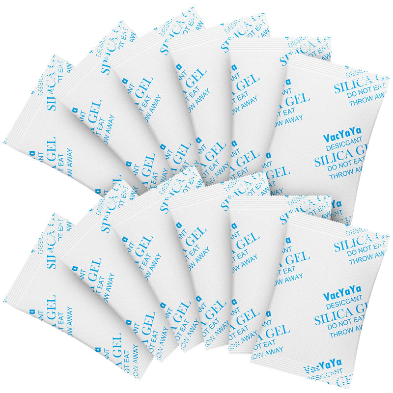 VacYaYa 5 Gram(100Packs) Food Grade Moisture Absorbers Silica Gel Packs Desiccant for Storage,Food Safe Dessicant Silica Gel Packets for Moisture Storage Control 5Gram(100Packets) 100