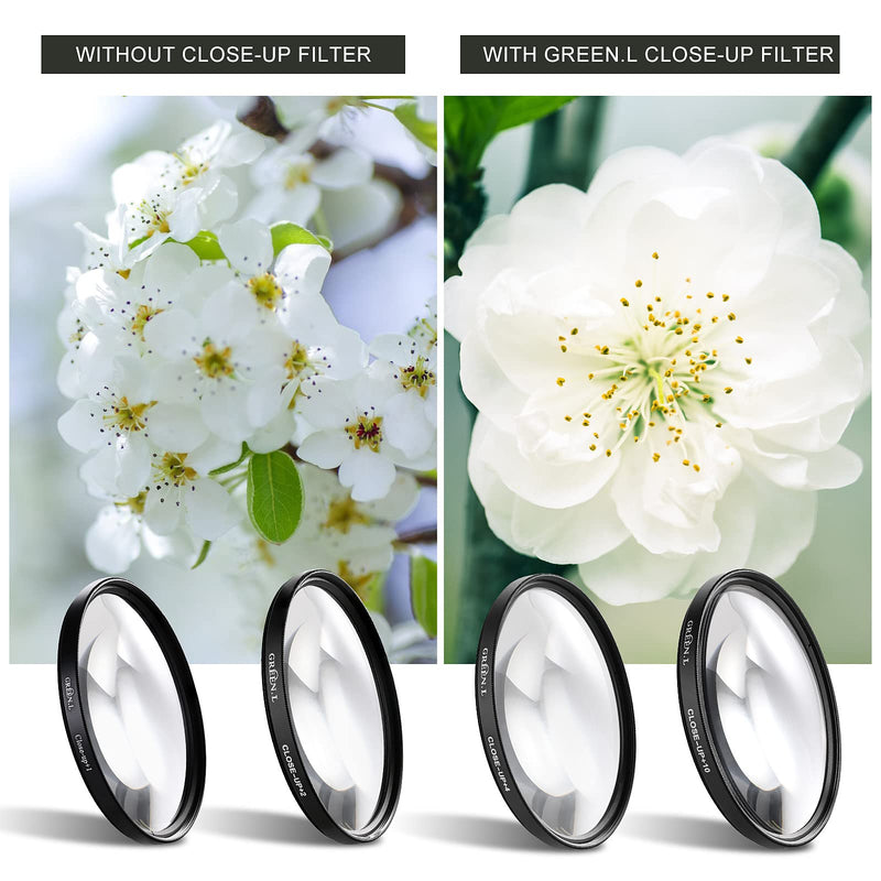 [AUSTRALIA] - 67mm Close-up Filter Set(+1,+2,+4,+10), Professional Macro Filter with Filter Pouch for Camera Lens 67mm 