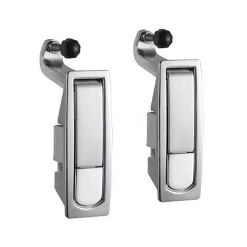 2PCS Compression Latch Lock Trigger Latch Lock Smith Series Zinc Alloy Adjustable Lever Hand Operate Silver Keyless