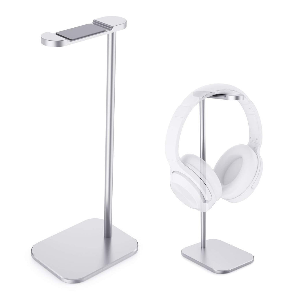 Headphone Stand,Aluminum Headset Holder,Gaming Earphone Stands of Headphones (Silver) Silver