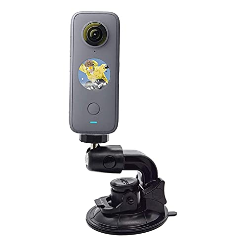 VGSION Car Mount Suction Cup Dashboard Camera Holder Compatible with Insta360 One X2, One RS, ONE R, Dash Camera, Portable Camera