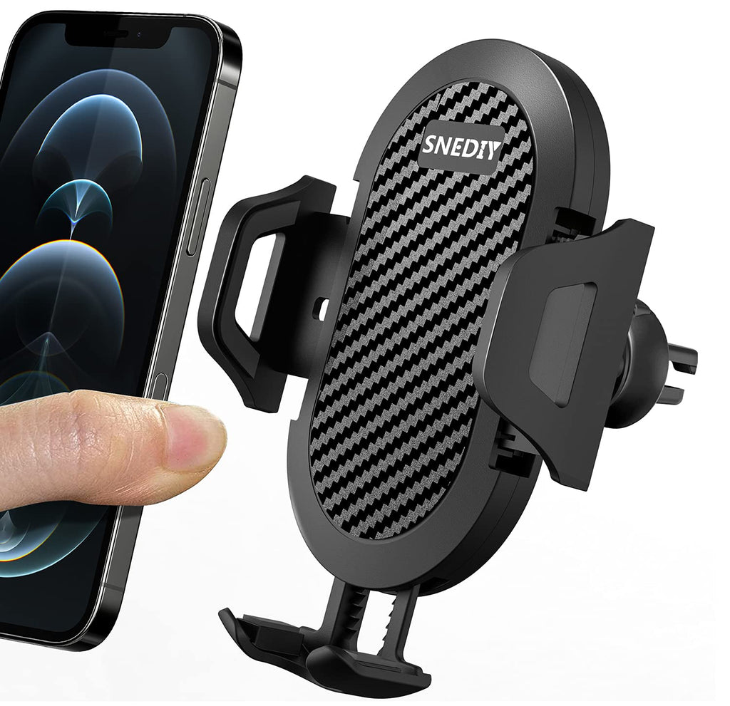 Car Phone Holder Mount, Hands Free Universal Cell Phone Holder for Car, Air Vent Phone Car Holder Compatible with iPhone 12/12 Pro/12 Pro Max/11, Galaxy S20 Samsung Etc.